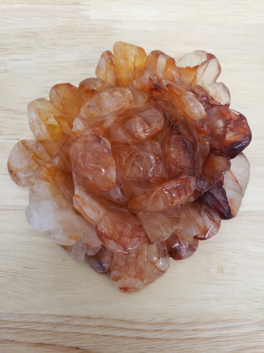 Golden Healer Flower Carving