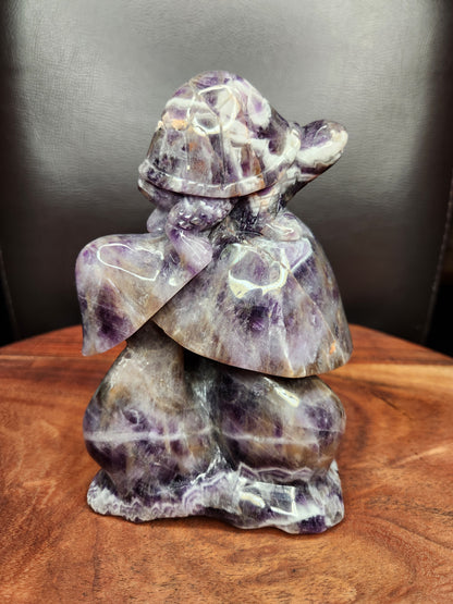 Dream Amethyst Mushrooms Carving