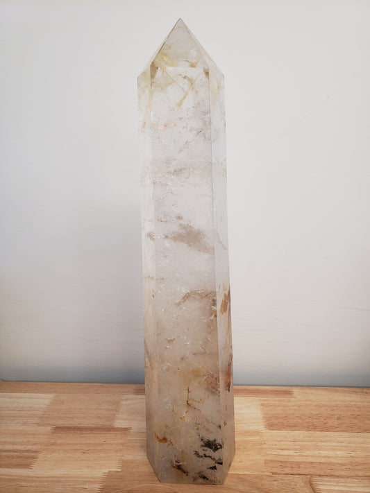 Clear Quartz with Inclusions XXL Tower