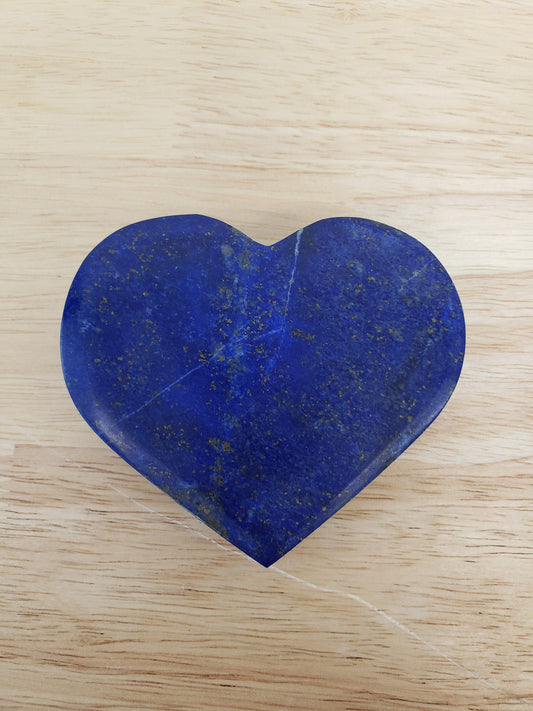 Lapis Lazuli Heart Carving