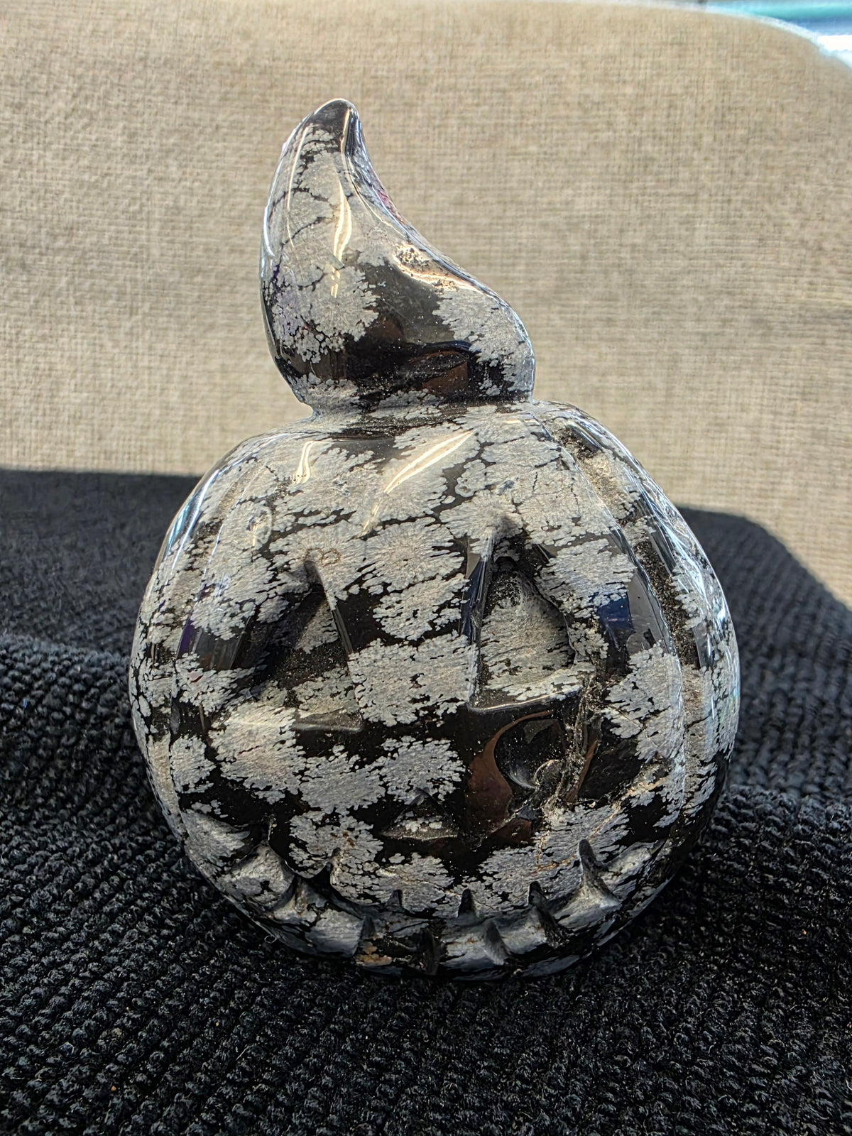 Snowflake Obsidian Jack'o'Lantern