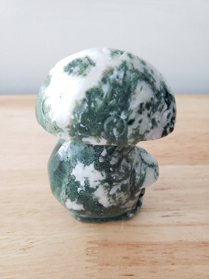 Moss Agate Mushroom Heads