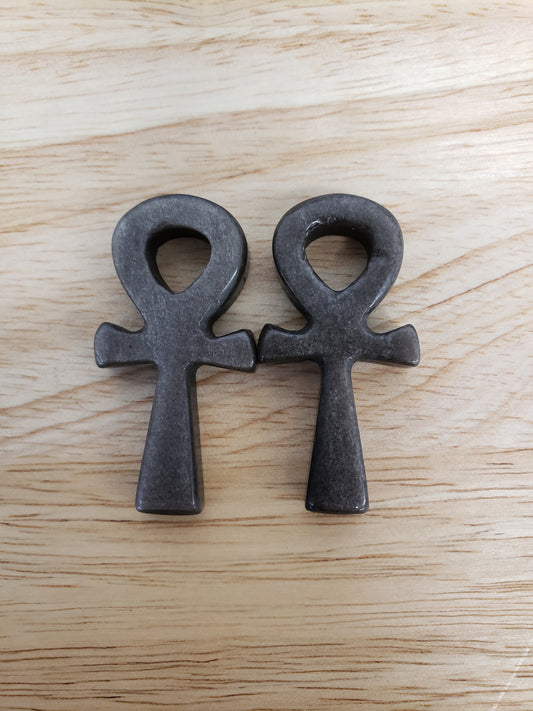 Silver Sheen Ankh Mini Carving