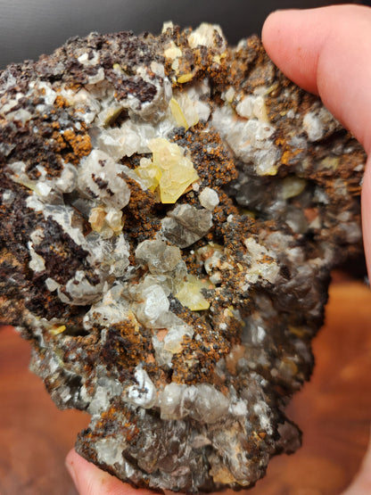 Morrocan Wulfenite and Calcite Specimen