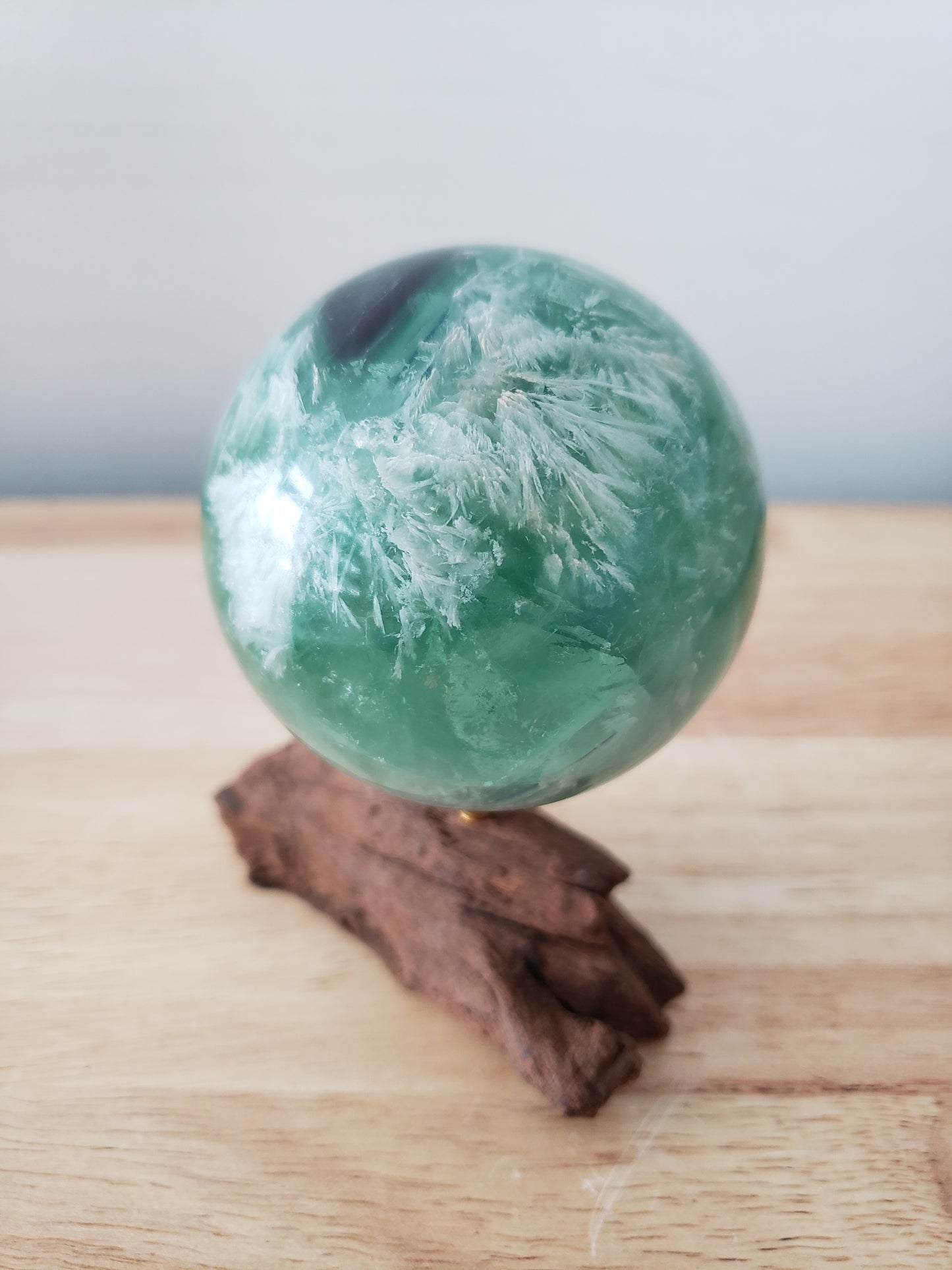 Feather Fluorite Spheres