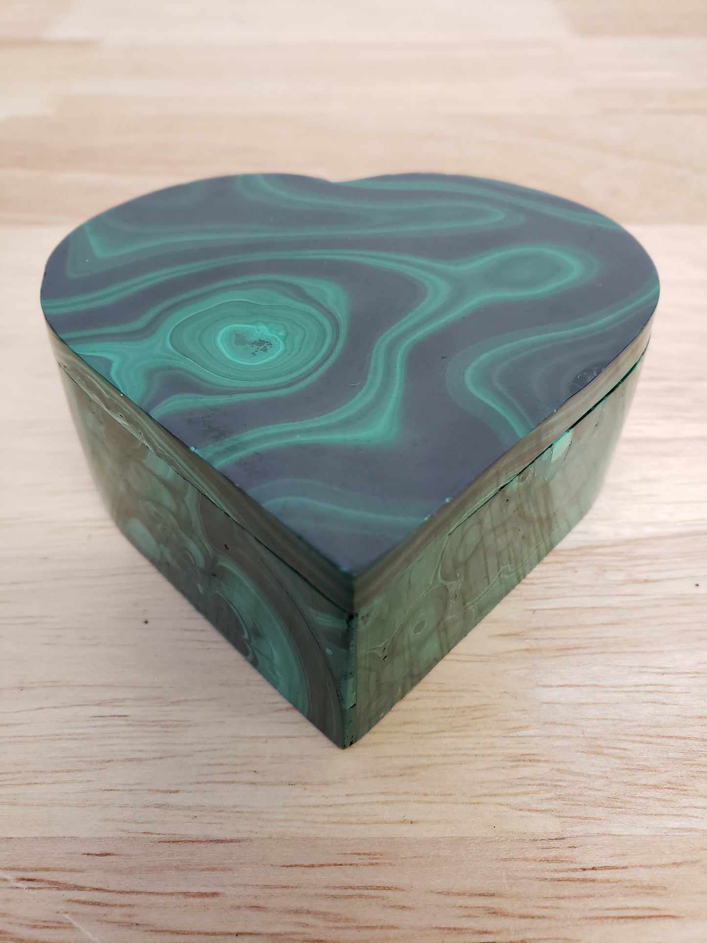 Malachite Jewellery Box Carving