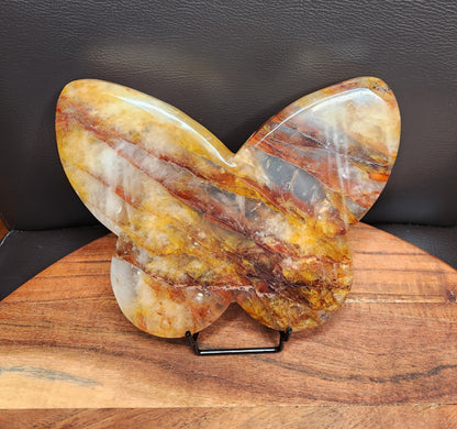Golden Healer & Fire Quartz mix Butterfly Slab.