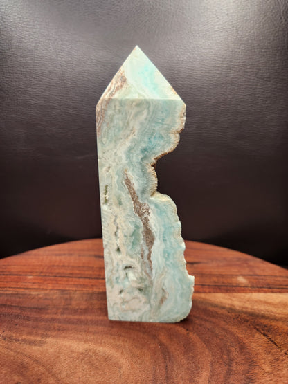 Blue Aragonite Druzy Tower
