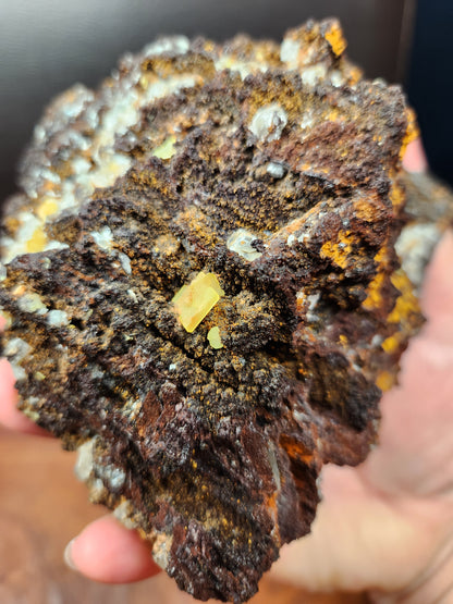 Morrocan Wulfenite and Calcite Specimen