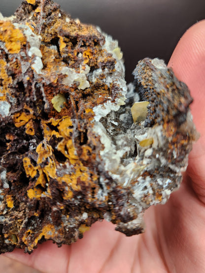 Morrocan Wulfenite and Calcite Specimen