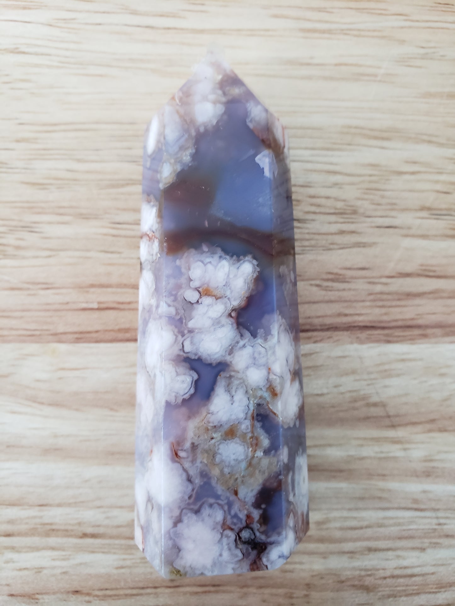 Blue Flower Agate Points