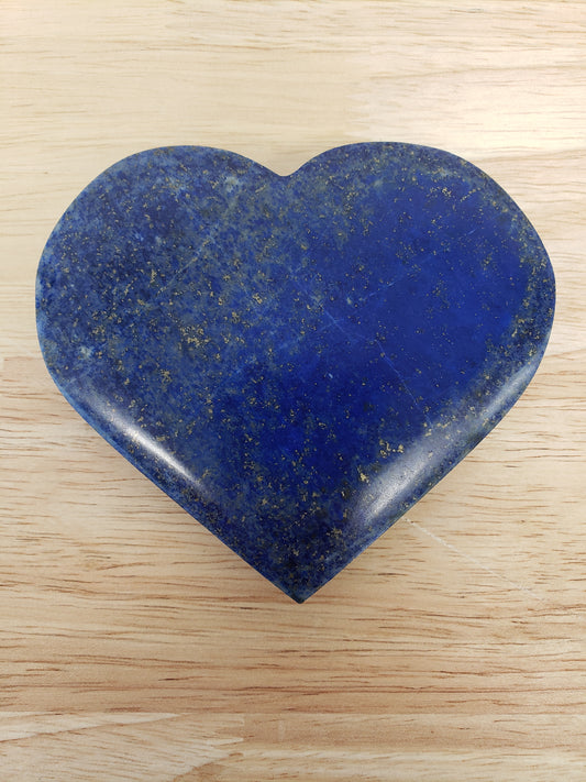 Lapis Lazuli Heart Carving