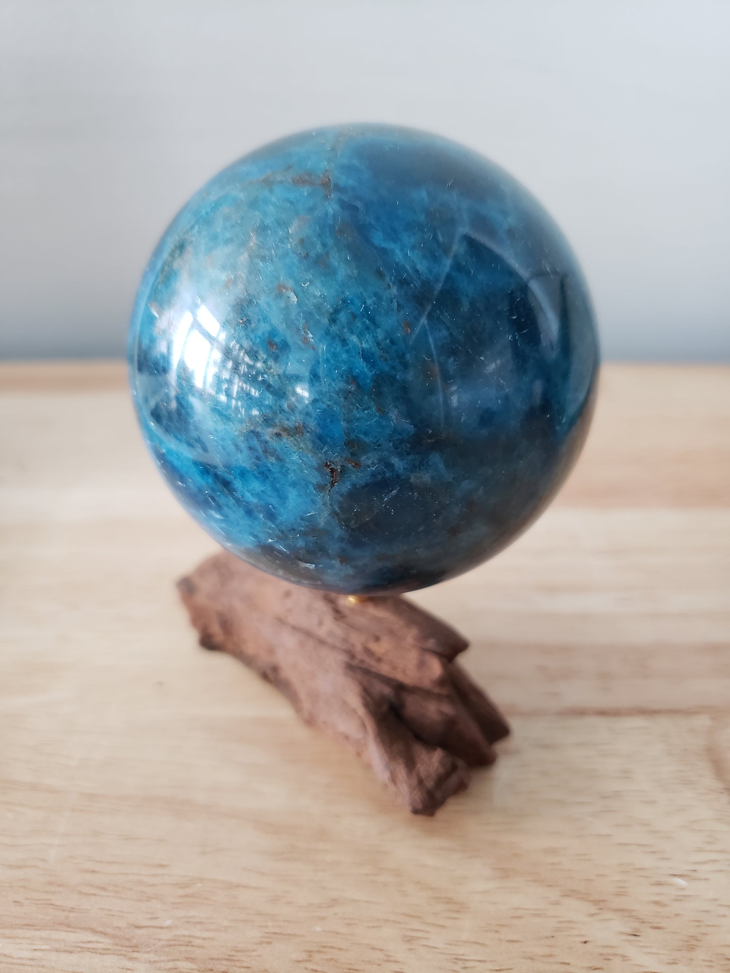 Blue Apatite Spheres
