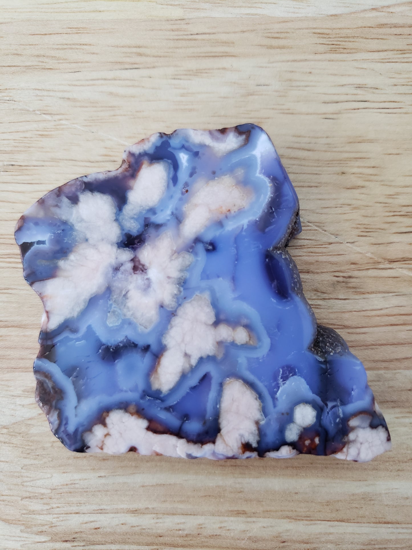 Blue Flower Agate Slabs