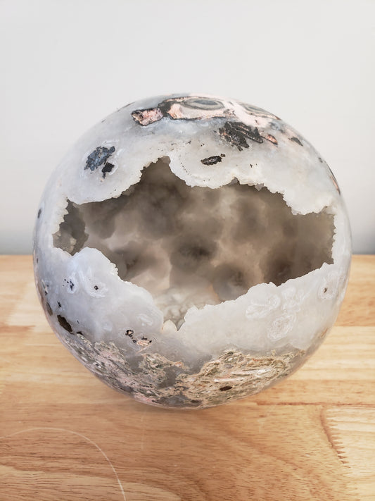 Natural Druzey Quartz Sphere