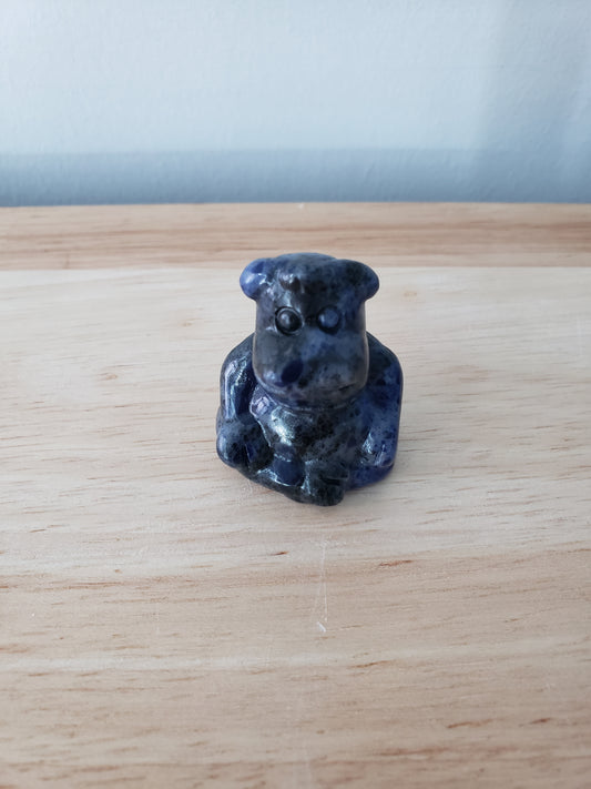 Sodalite Cow Carving
