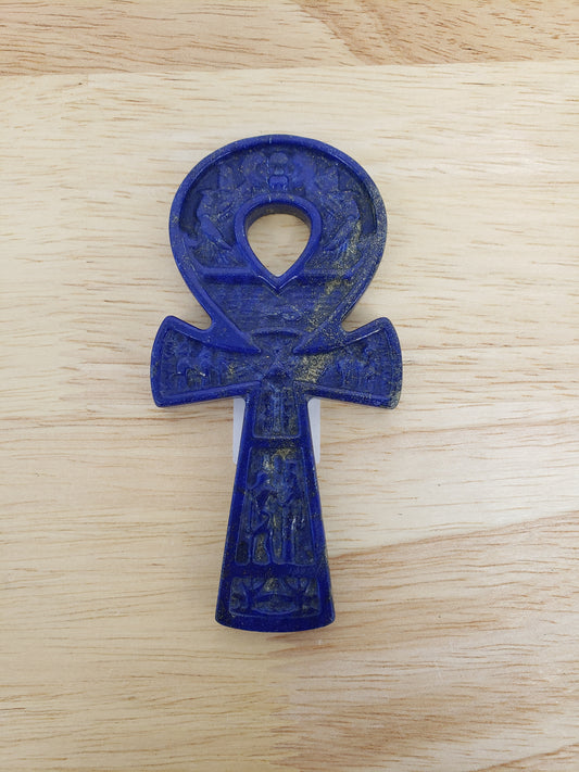 Lapis Lazuli Ankh Cross