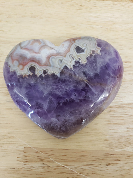 Heart Mexican Lace Amethyst
