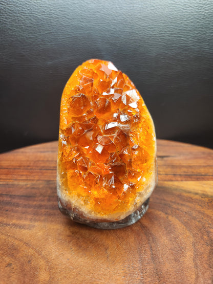 Orange Dyed Amethyst Cluster Freeform