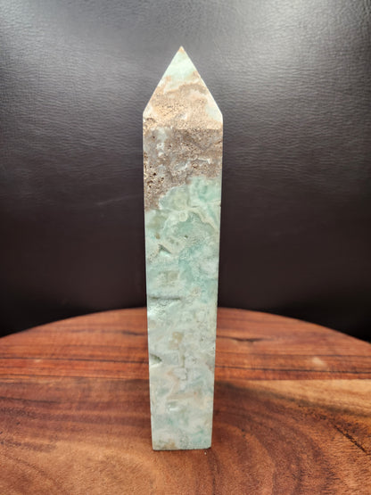 Blue Aragonite Druzy Tower