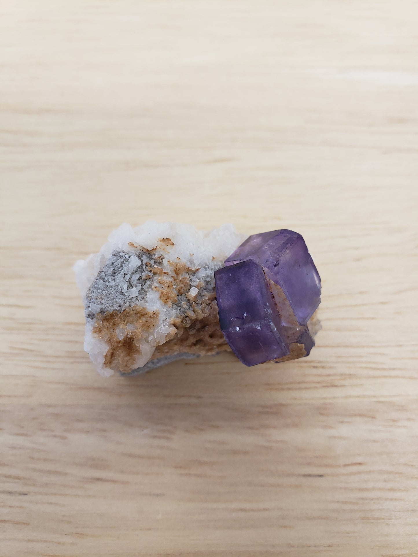Purple Cubed Fluorite Clusters