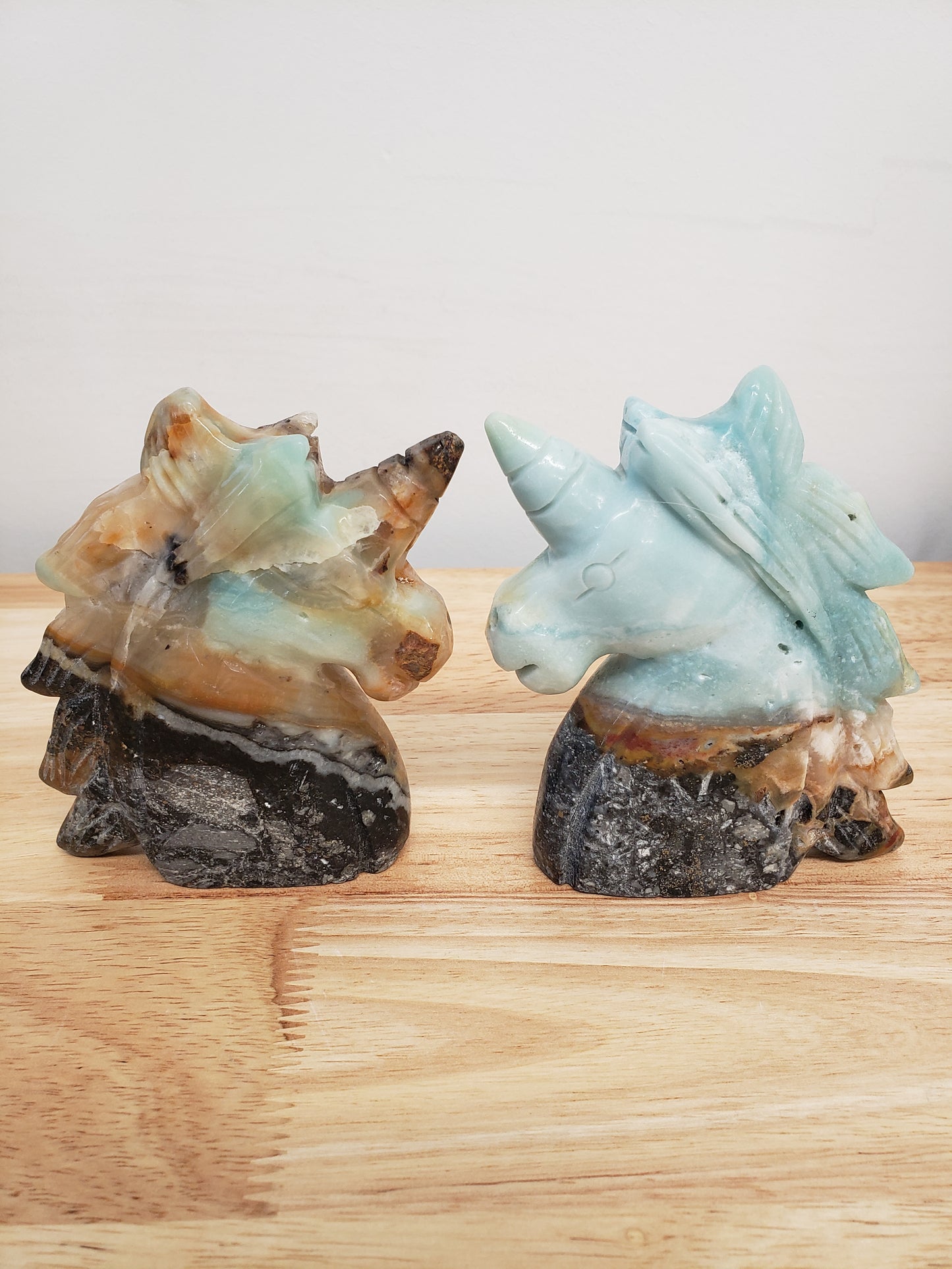 Amazonite Horse Head Carving