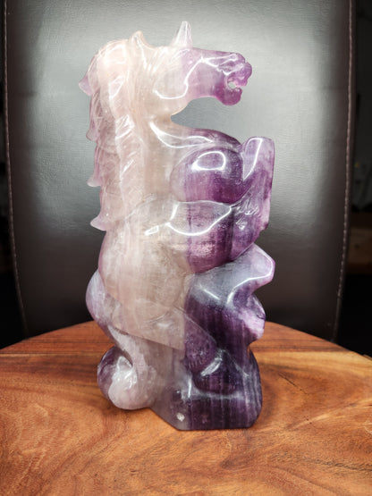 Fluorite Unicorn Carving