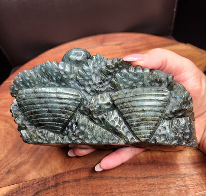 Labradorite Sea Creatures Carving