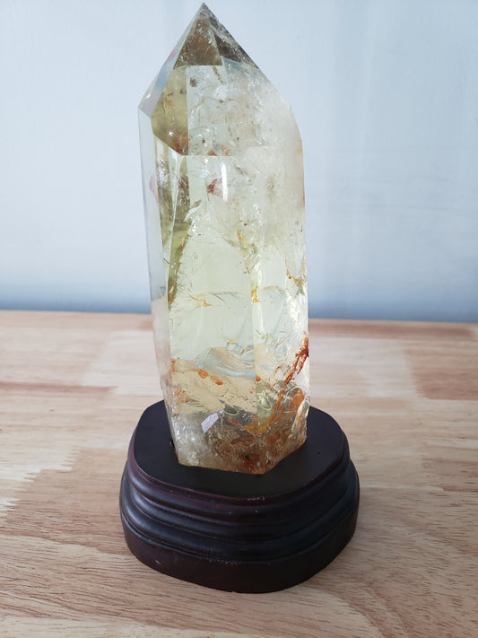 Smokey Citrine Tower on Stand