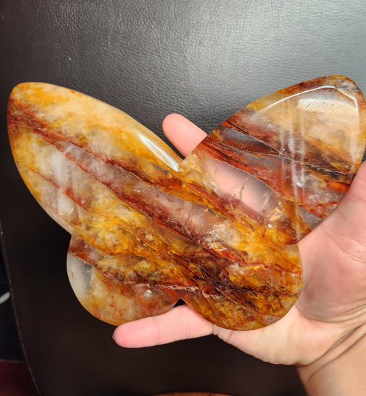 Golden Healer & Fire Quartz mix Butterfly Slab.