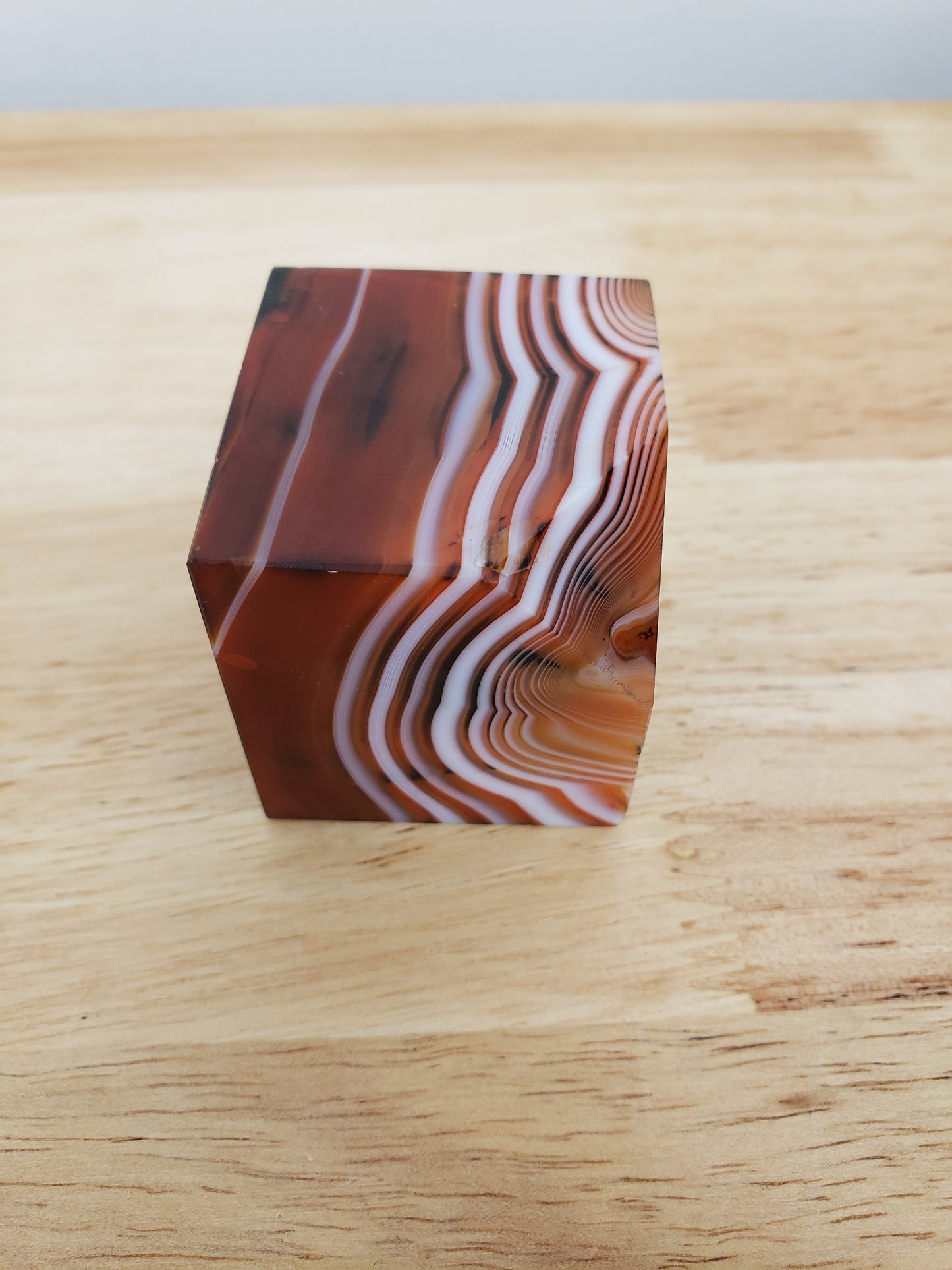 Red Sardonyx Agate Cube Carvings