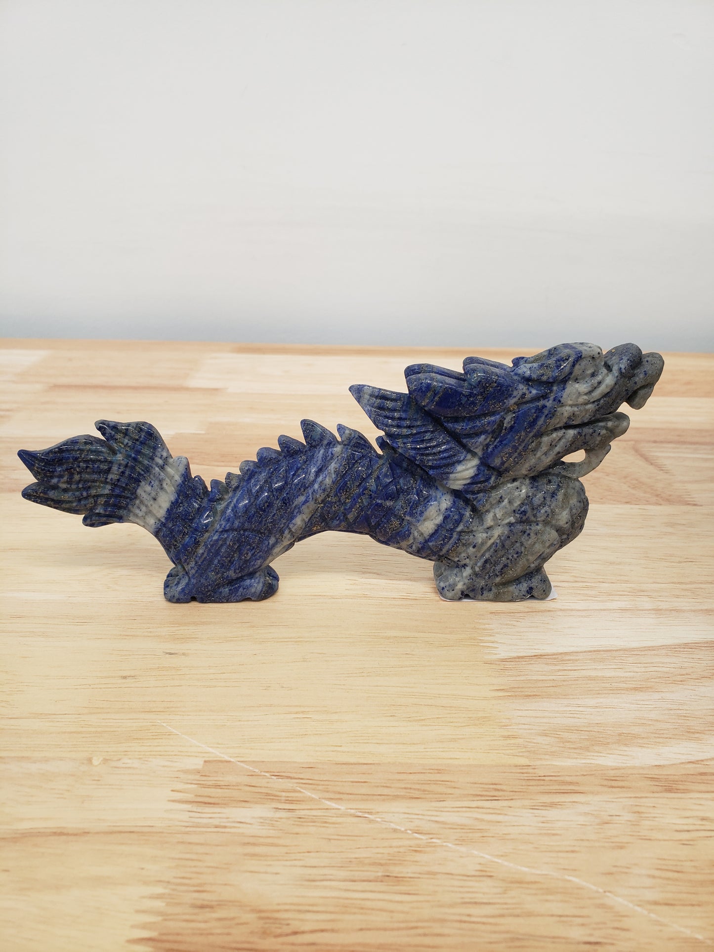 Lapis Lazuli Chinses Dragon Free Standing