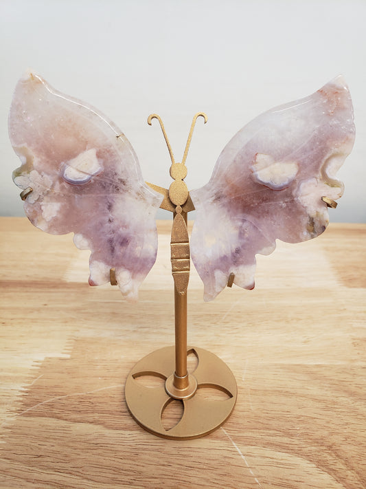 Pink Amethyst Butterfly Wings
