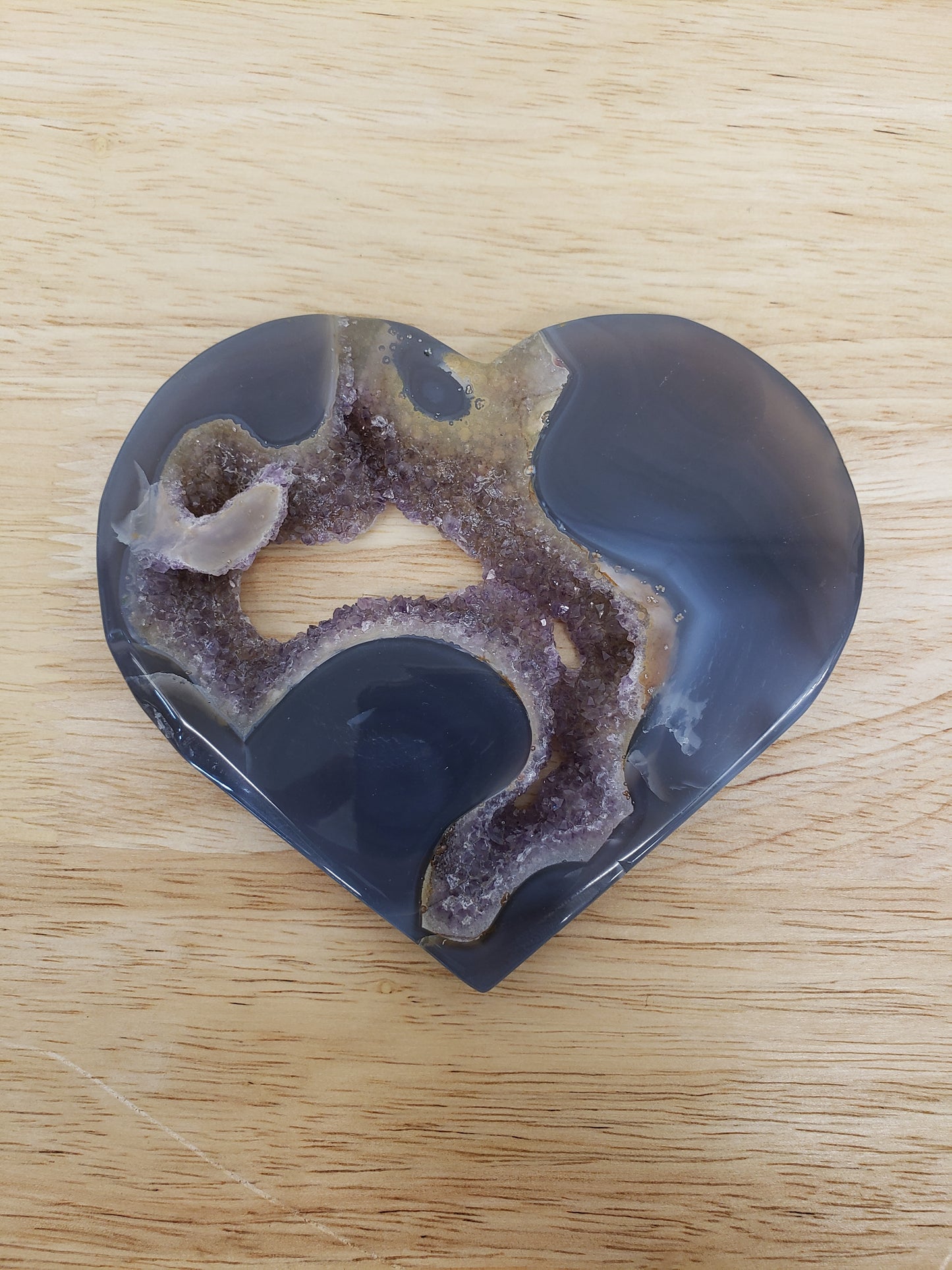 Amethyst Druzey Cluster Heart