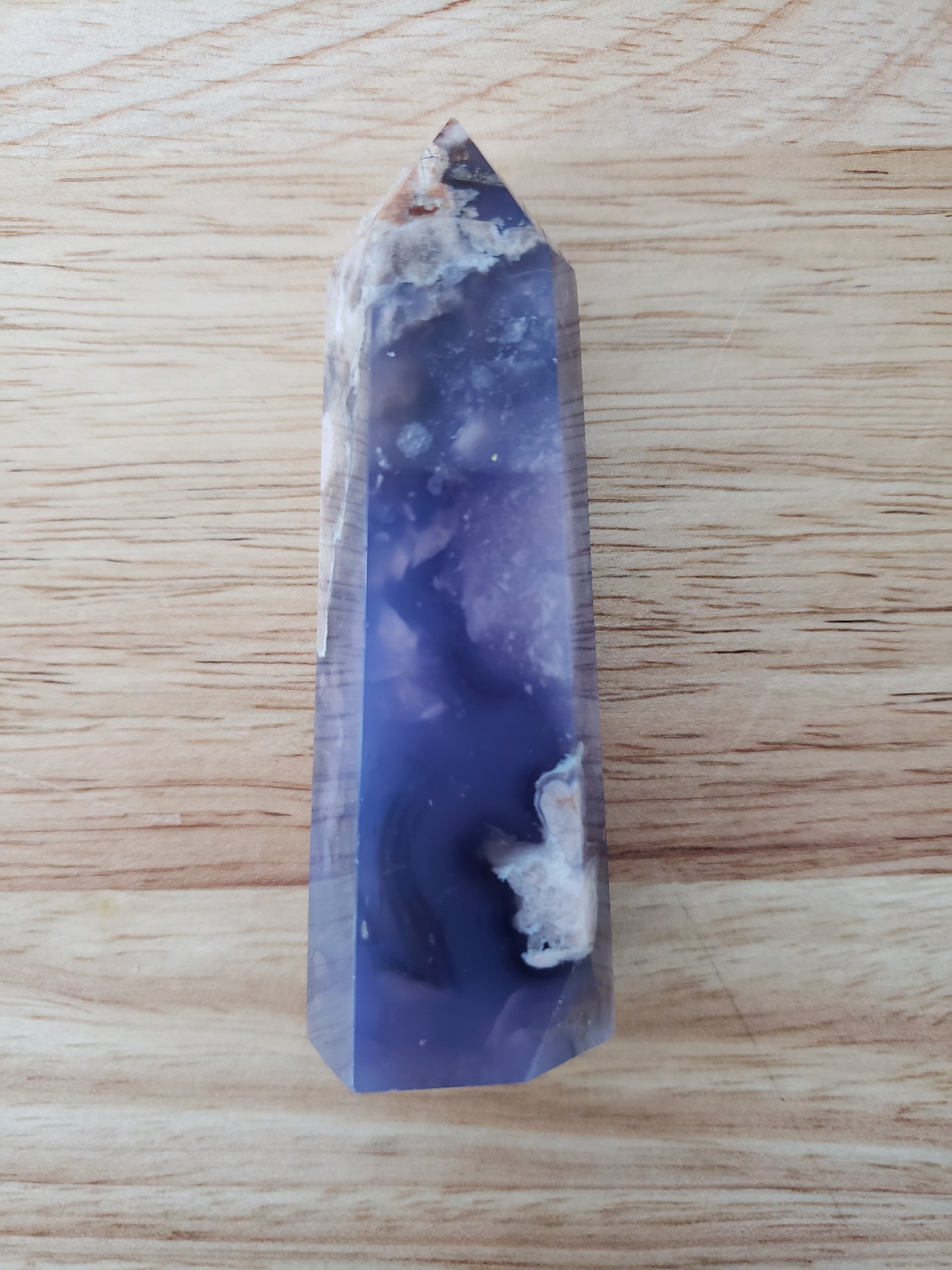 Blue Flower Agate Points