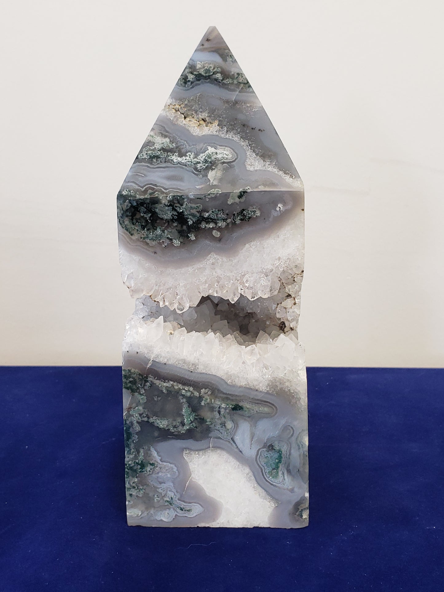 Moss Agate Druzey Tower