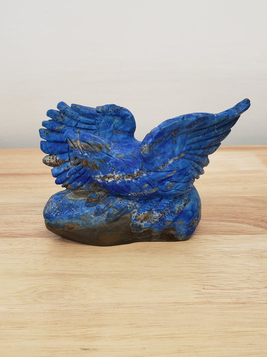 Lapis Lazuli Eagle Carving