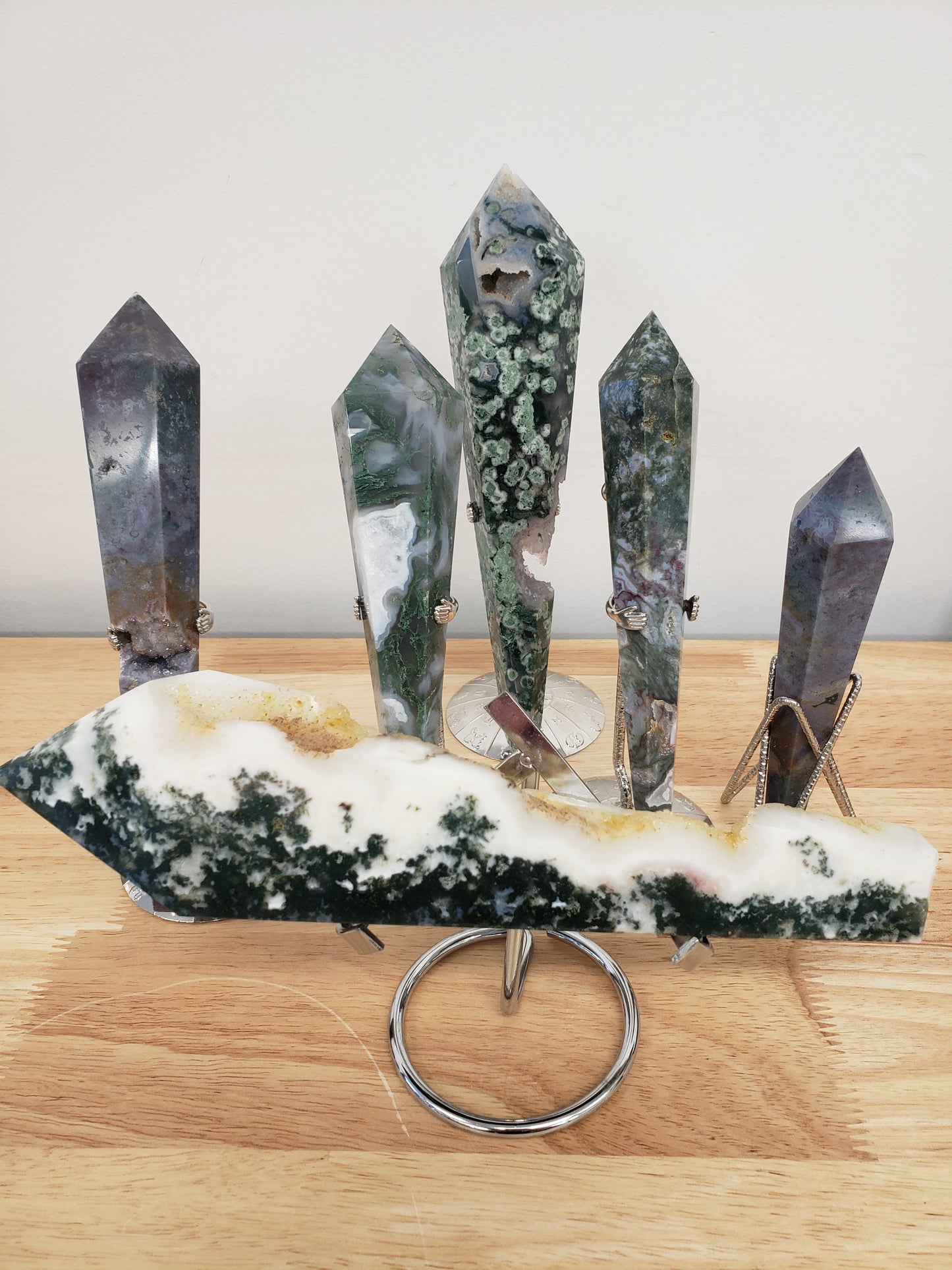 Moss Agate Assorted Wands