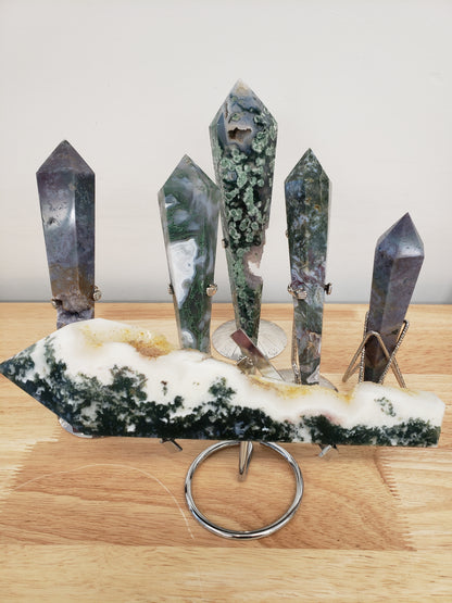 Moss Agate Assorted Wands