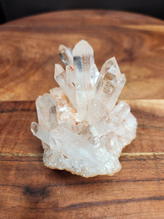 Pink Himalayan Clear Quartz Cluster