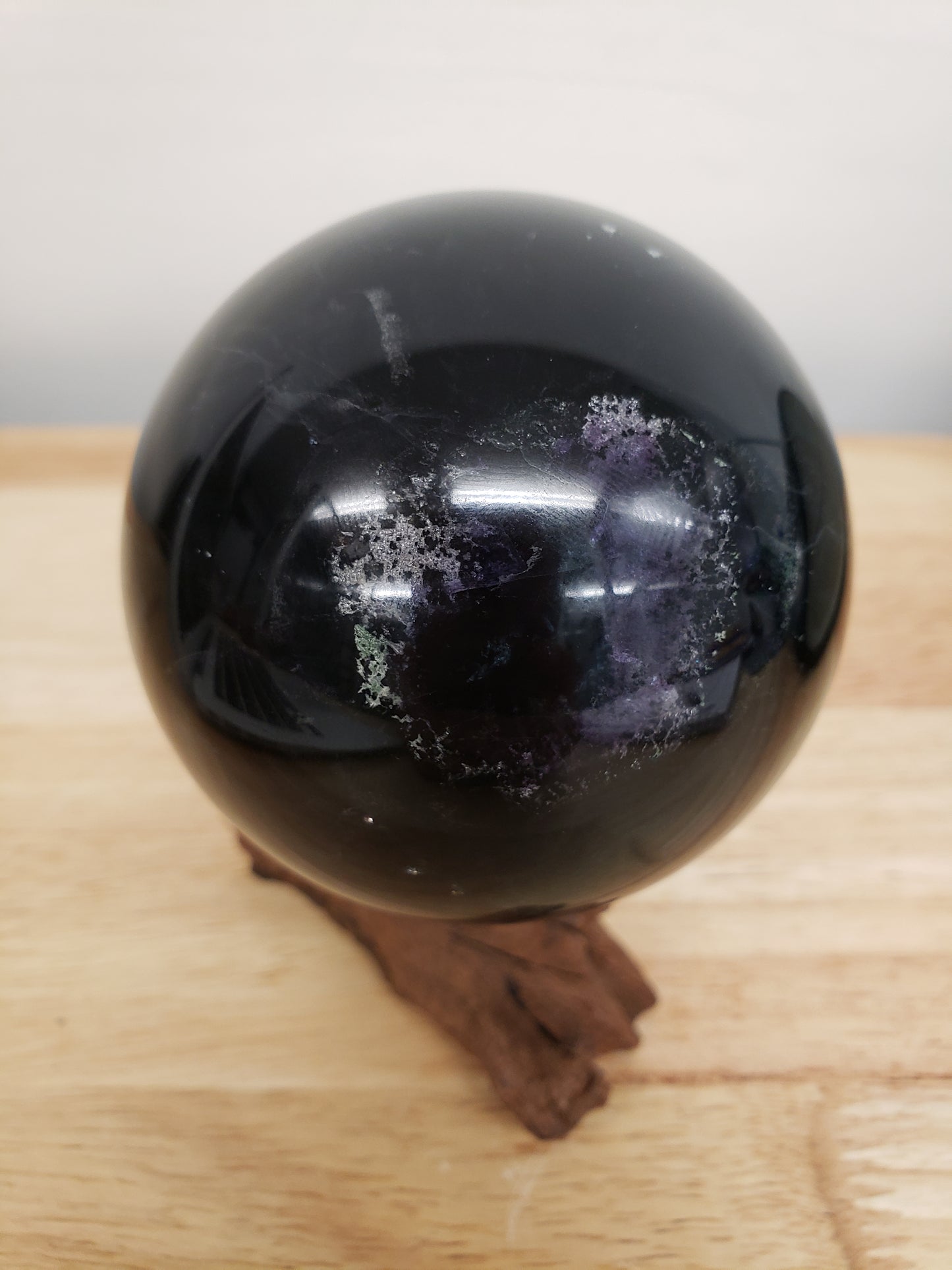 Black Rose Fluorite Spheres