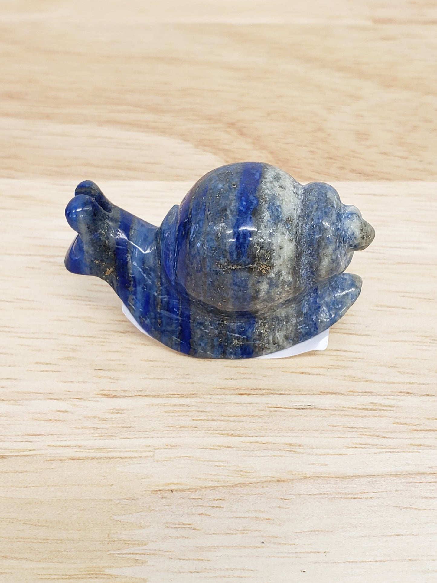 Lapis Lazuli Snail Carving