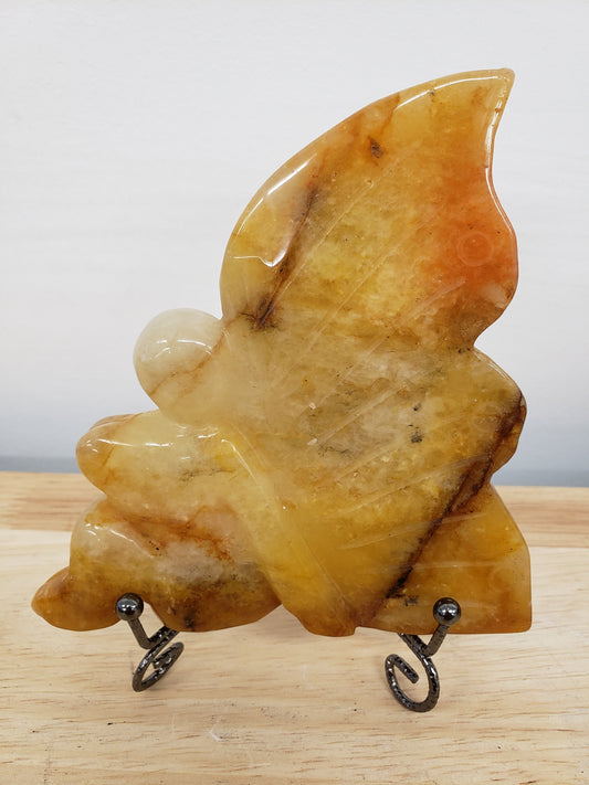 Golden Healer Fairy Carving